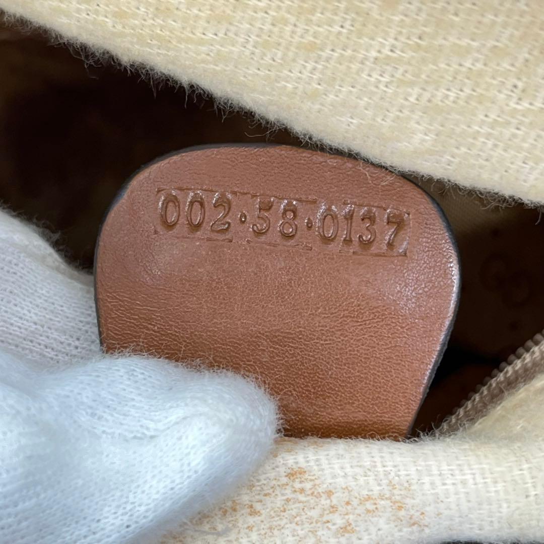 GUCCI ハンドバッグ ミニボストン GG柄 インターロッキング ブラウン