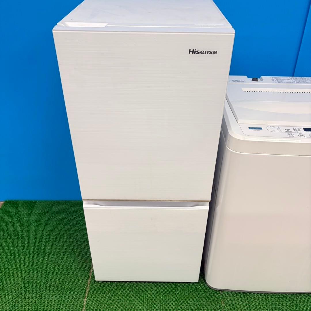 613 冷蔵庫　洗濯機　セット　小型　一人暮らし　右開き　2ドア　ガラスパネル