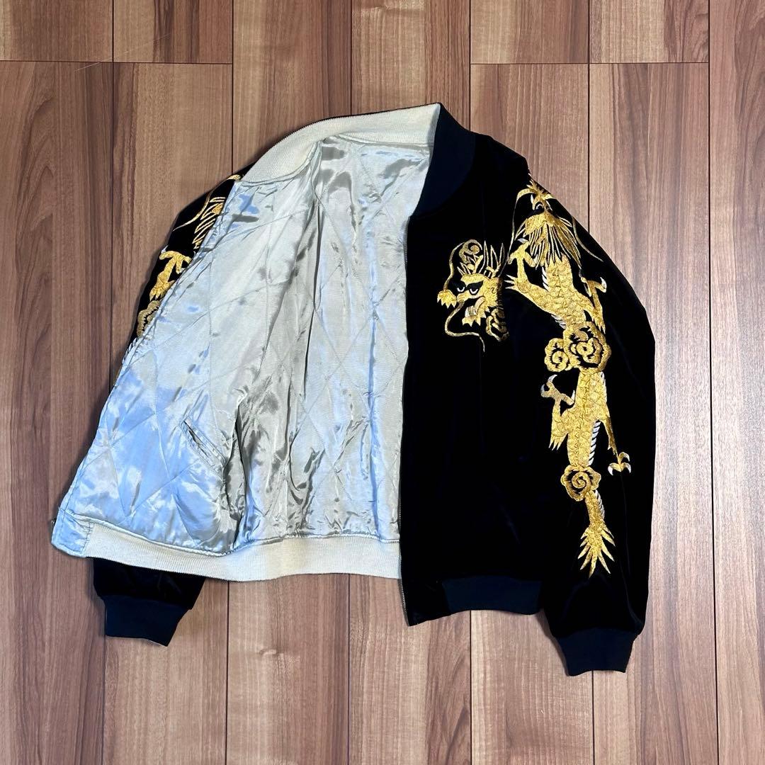 【超希少品】WAREHOUSE レプリカ 龍刺繍スカジャン vintage 古着