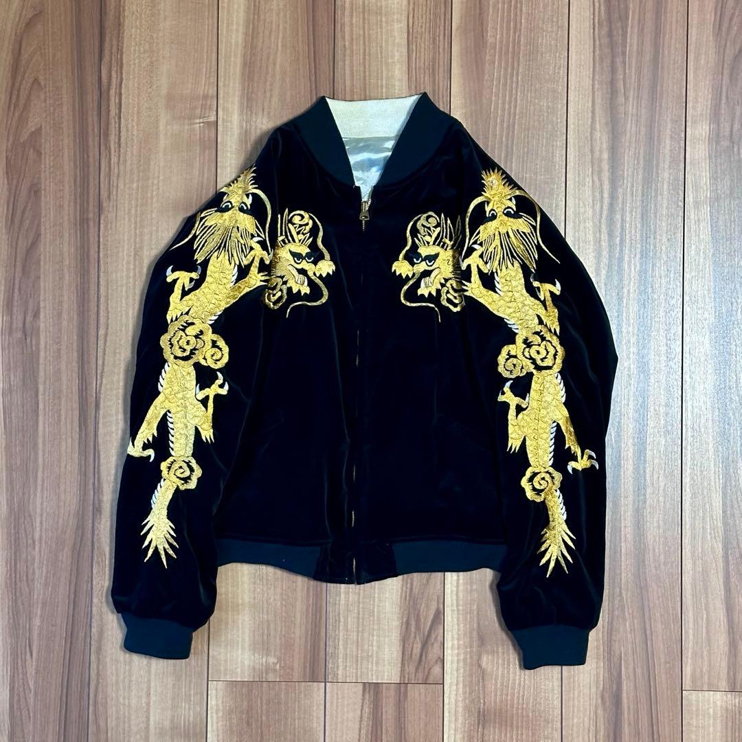 【超希少品】WAREHOUSE レプリカ 龍刺繍スカジャン vintage 古着