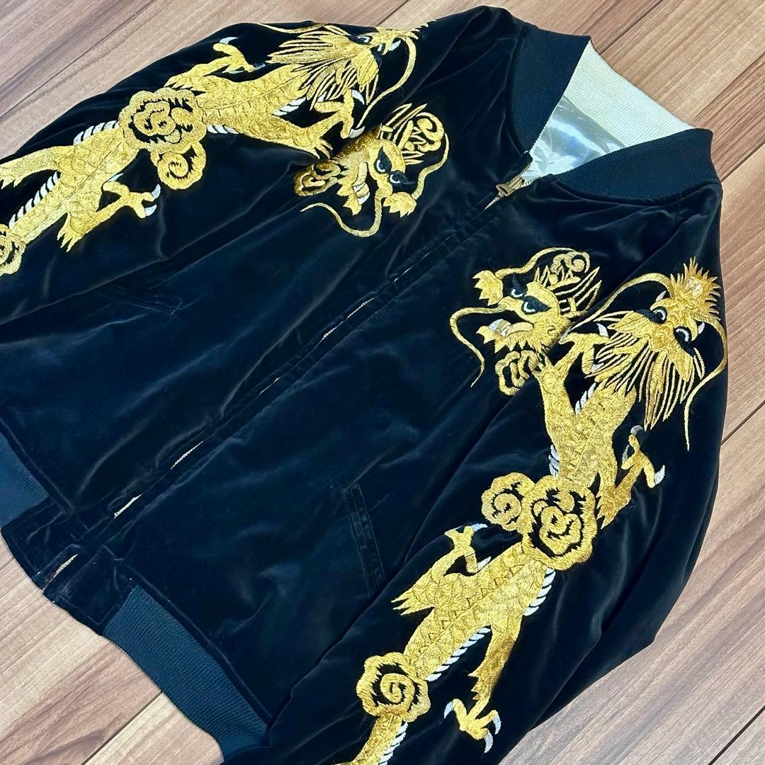 【超希少品】WAREHOUSE レプリカ 龍刺繍スカジャン vintage 古着