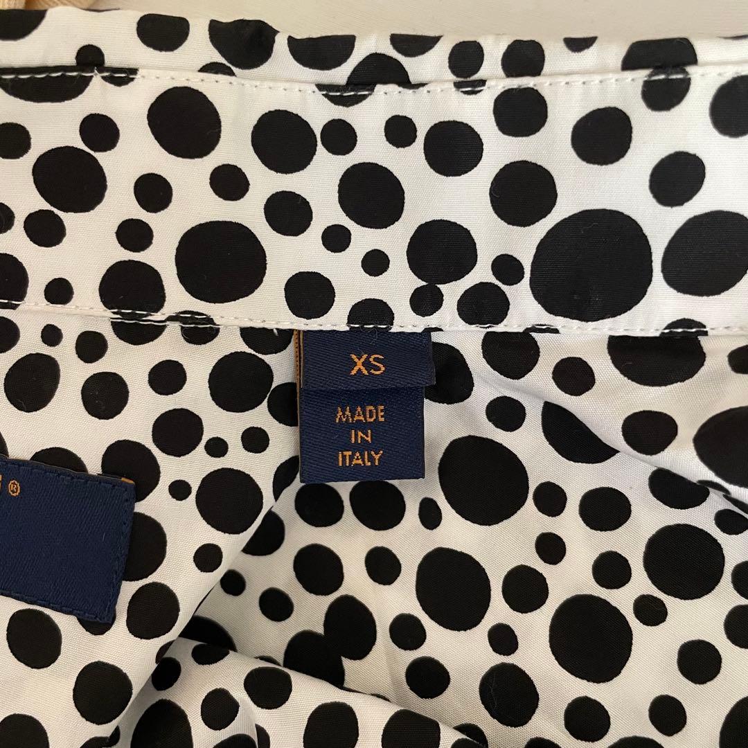 新品 LV × YK インフィニティ ドット プリンテッドジップドシャツ XS