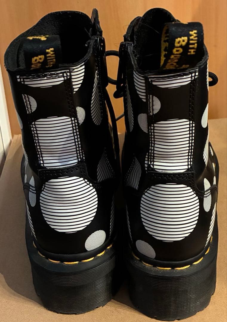 Dr.Martens ドット柄 厚底ブーツ