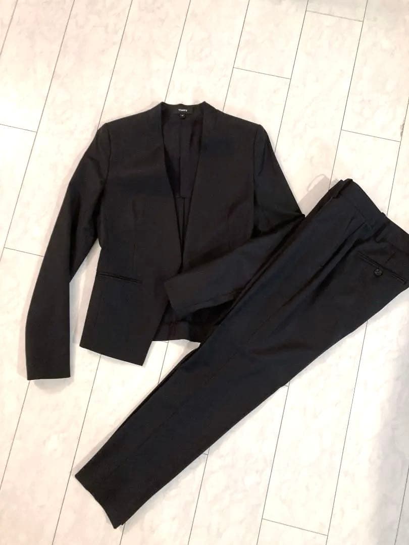 theory セオリー パンツスーツ セットアップ フォーマル 0号 Sサイズ