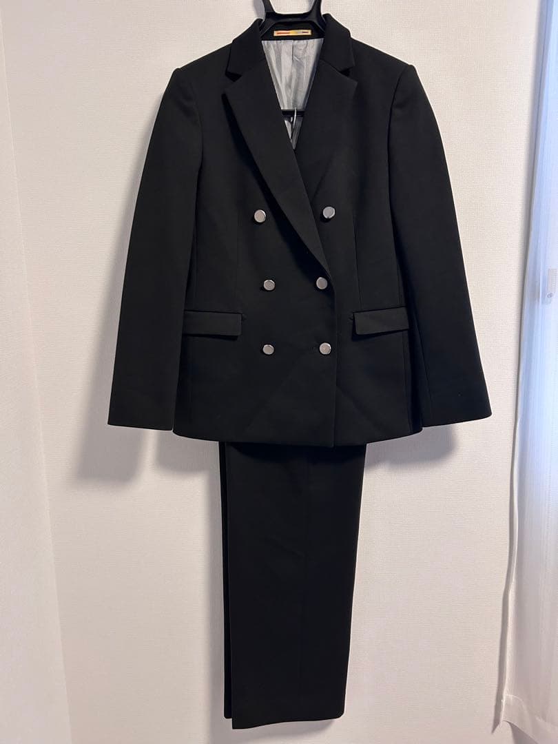 オリヒカ レディース 黒 ダブルブレスト パンツスーツ