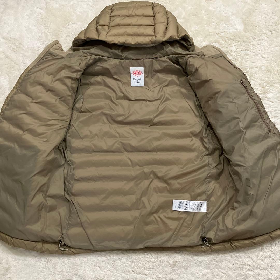 専用。DANTON ダントン フード付ミドルダウンジャケット キャメル38サイズ