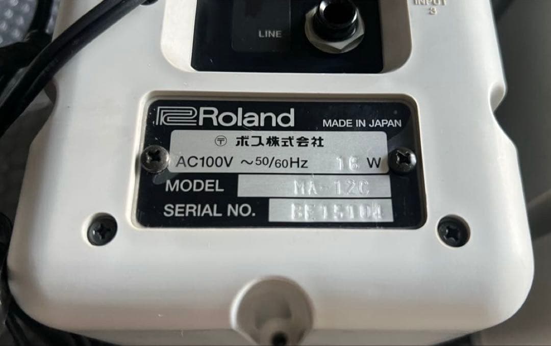 【動作品】Roland ローランド MA-12C アンプ モニタースピーカー