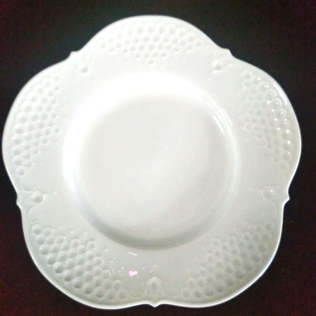 #マイセン # ホワイト レリーフ プレート