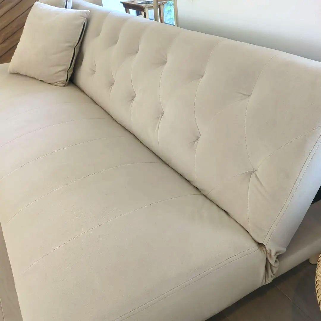 lowya 3人がけソファ ソファベッド ベージュ