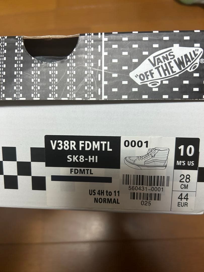 VANS SK8-HI FDMTL 刺子 28.0