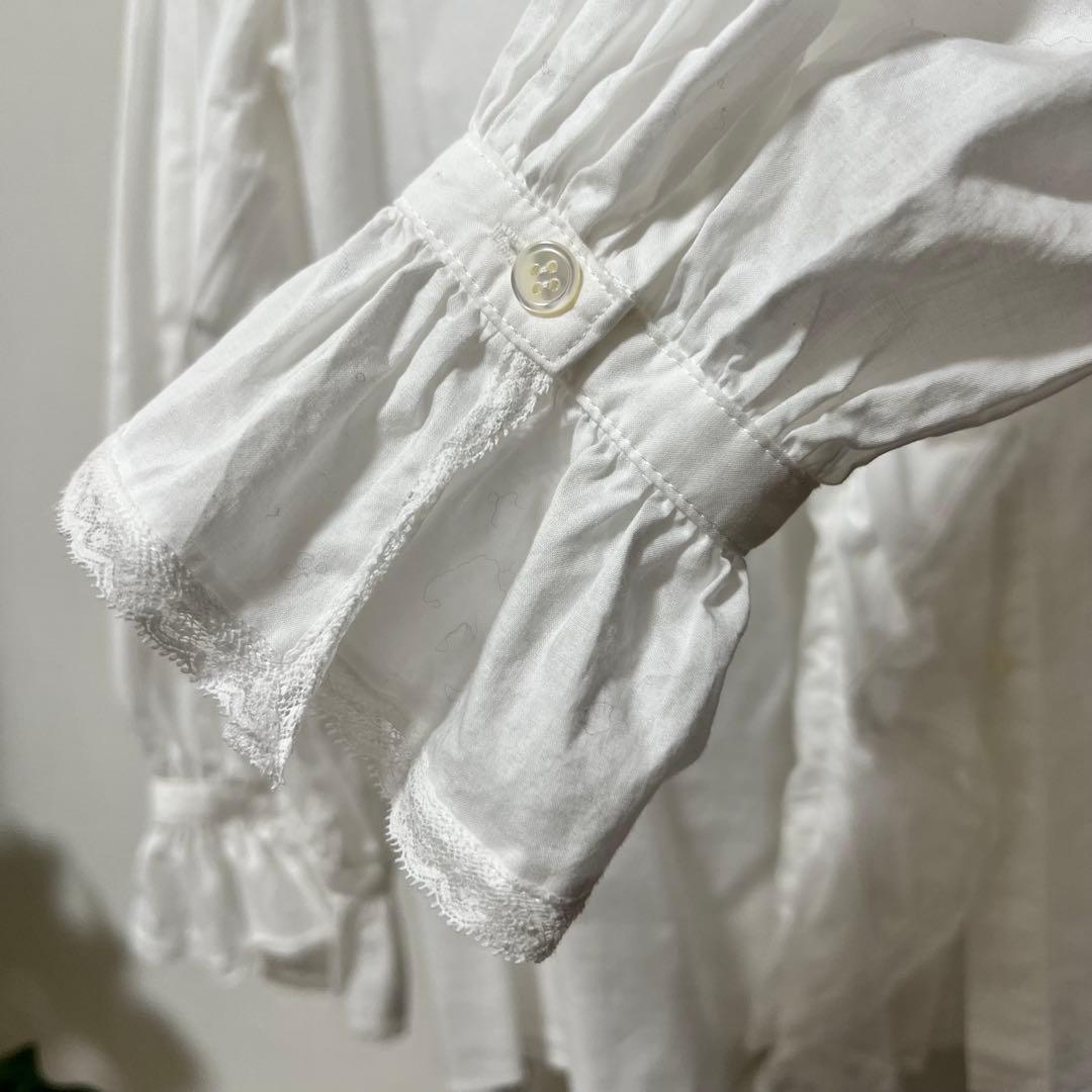 Bilitis dix-sept ans フリル襟ブラウス ホワイト