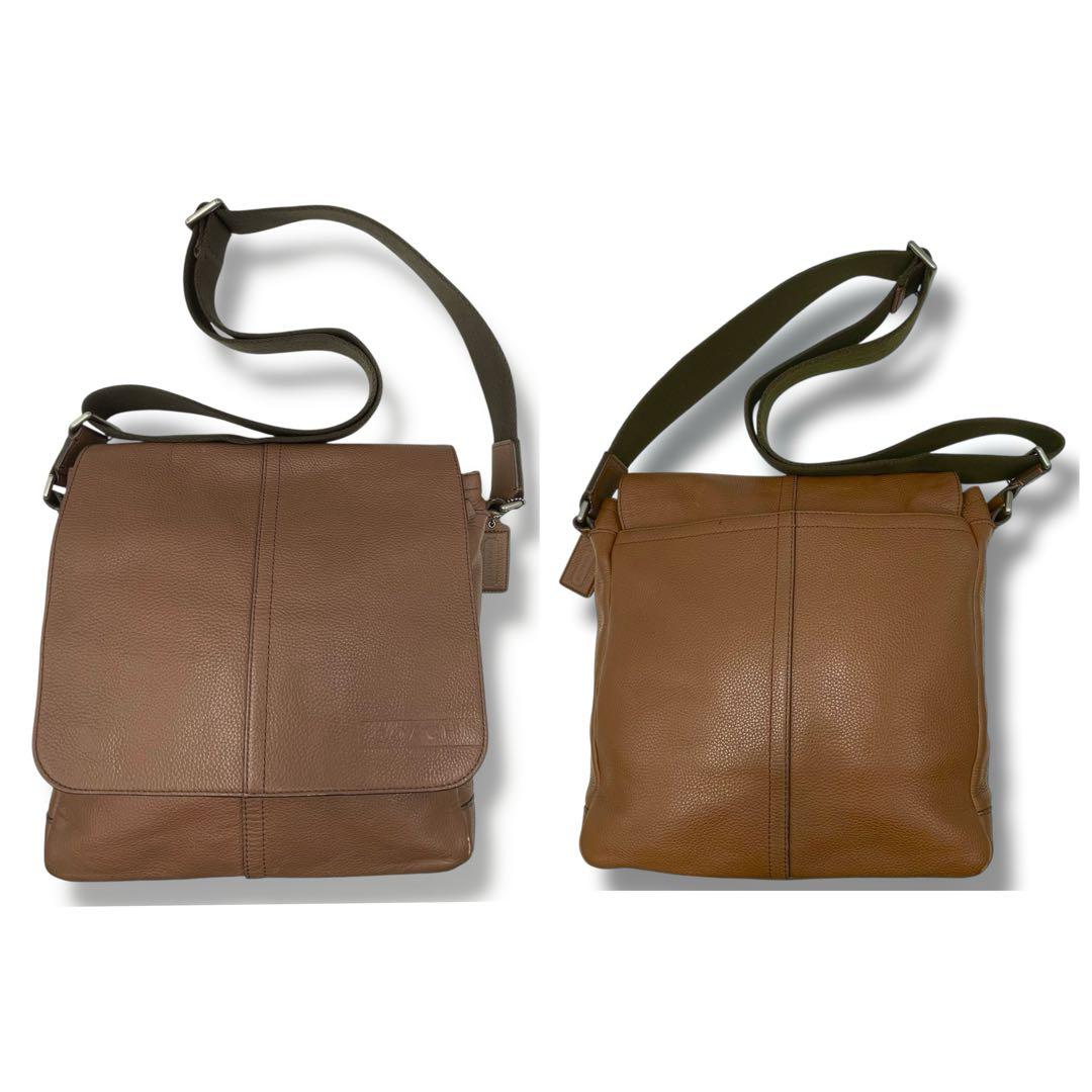 極美品✨ COACH コーチ メッセンジャーバッグ ショルダーバッグ レザー 茶