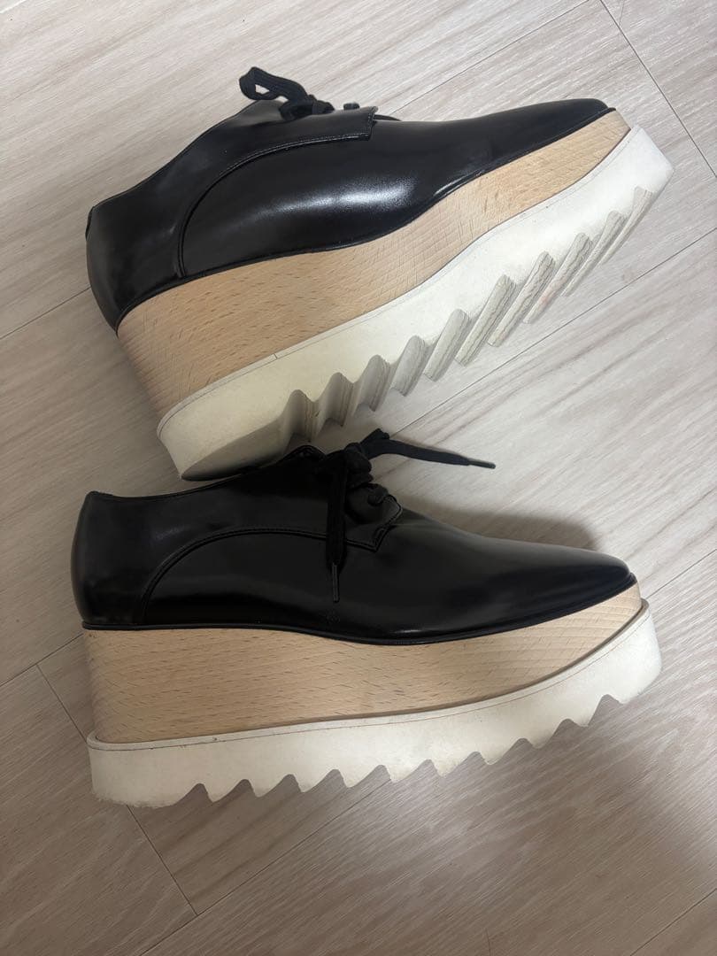 STELLA McCARTNEY 厚底レースアップシューズ　37 1/2