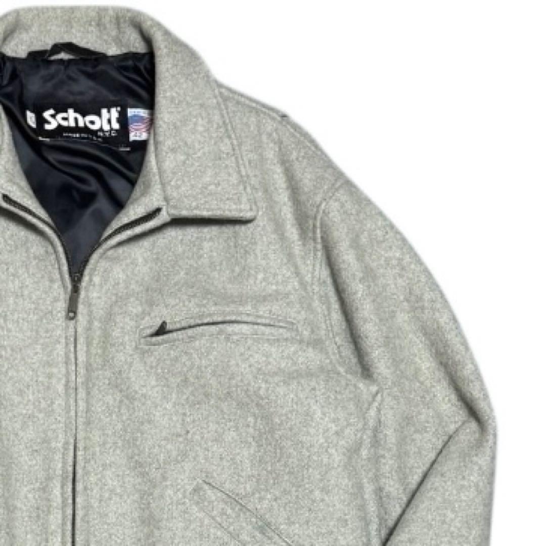 Schott 米国製 AT013 短丈 メルトン スポーツジャケット サイズ42