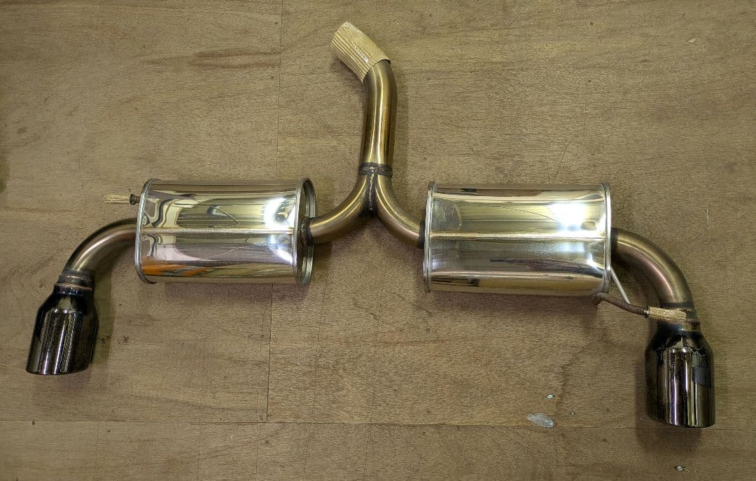 よしゴルフ6 GTI COX ステンレスマフラー ブラックテール