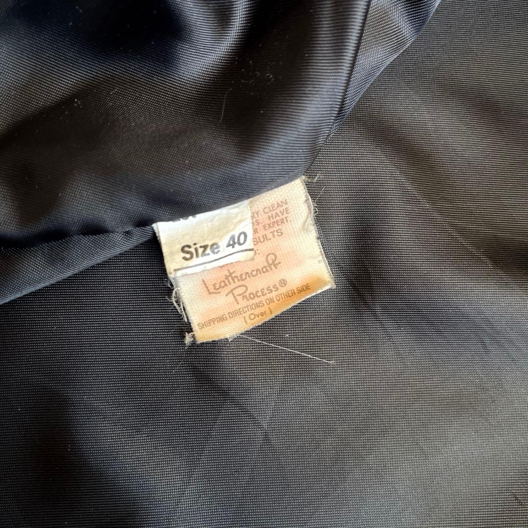 ショット 680 襟付 ライダースジャケット 40 黒 ライナー付 アメリカ製