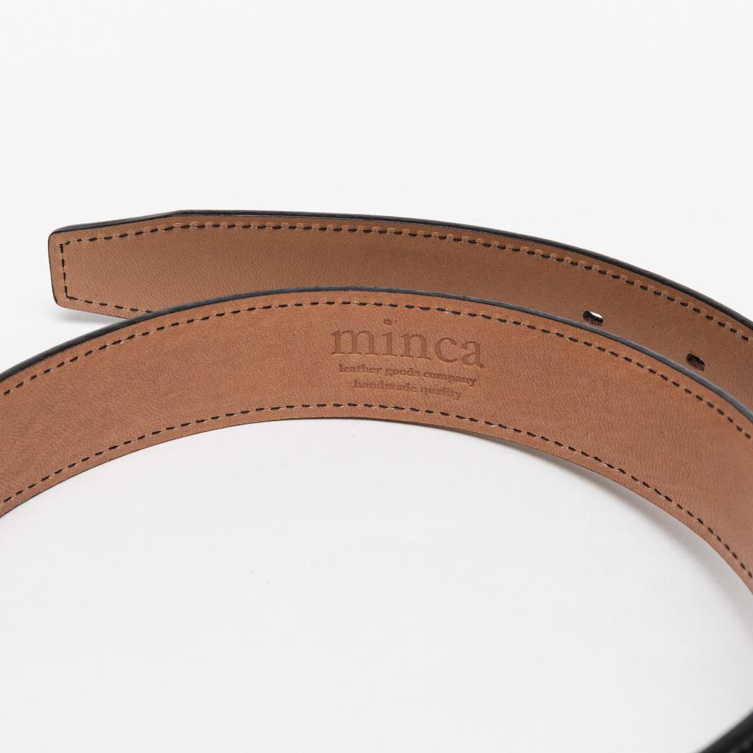 【最高級栃木レザー使用】minca ビジネスベルト メンズ 日本製