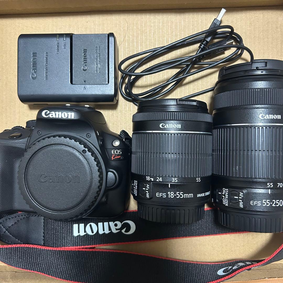 【大特価‼️✨】Canon EOS Kiss X7レンズセット 一眼レフ