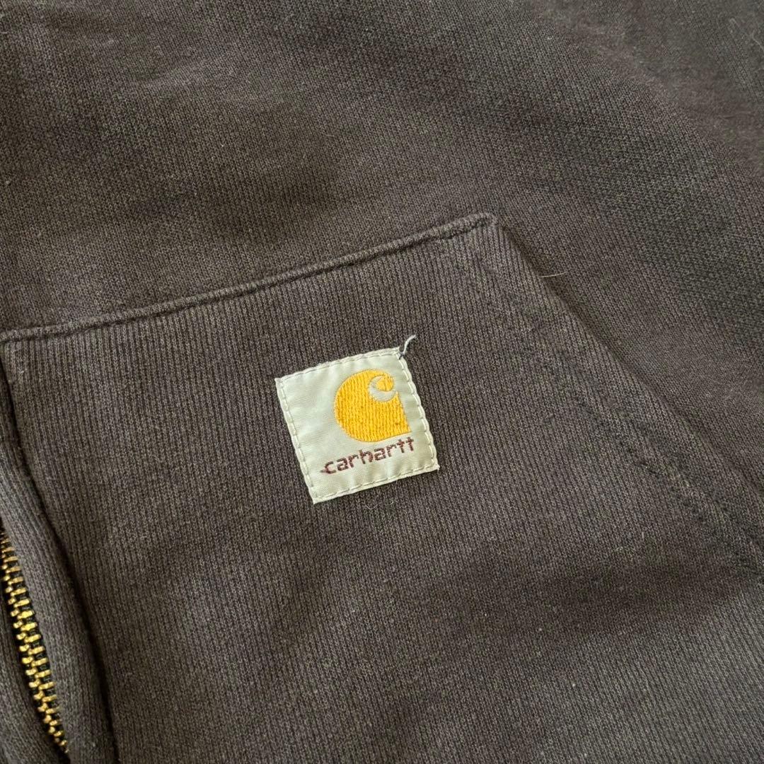 【カーハート】ジップパーカー　黒　XL 90s フェード　人気カラー