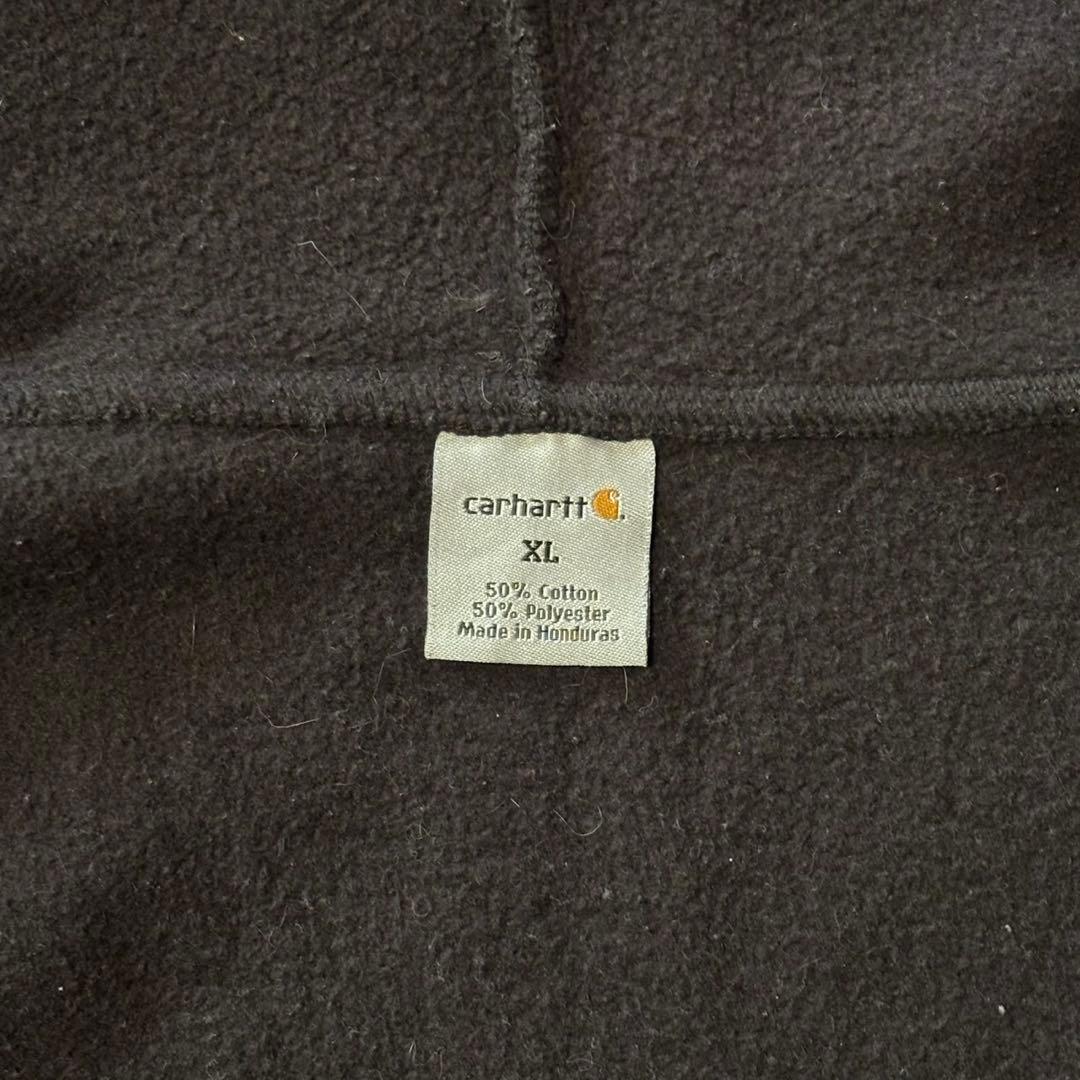 【カーハート】ジップパーカー　黒　XL 90s フェード　人気カラー