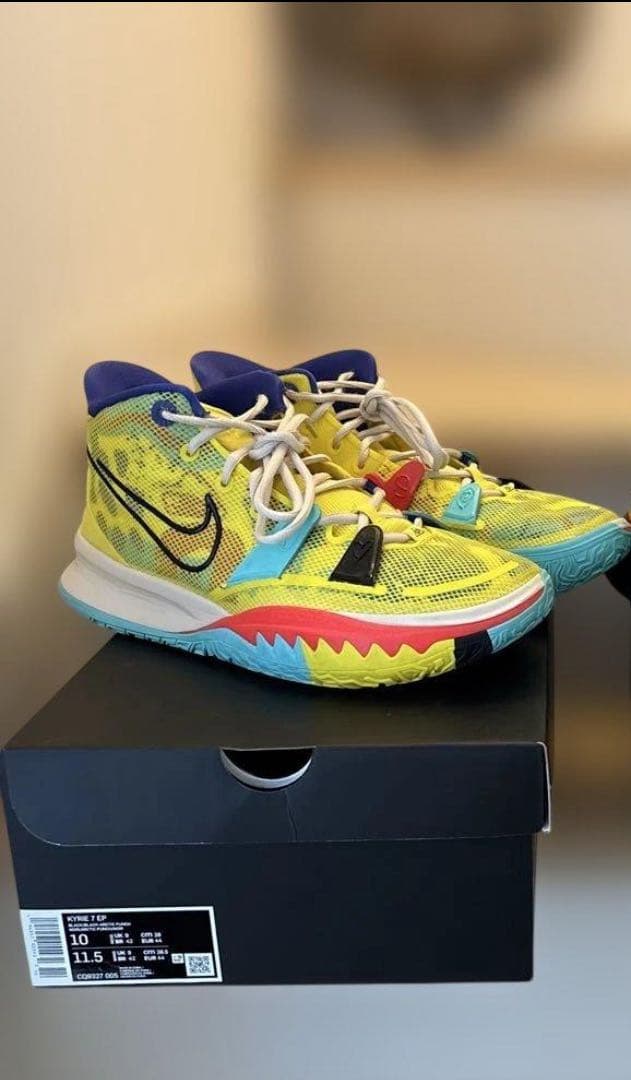 Kyrie7 NIKE カイリー7 イエロー ストライク TEIJIN消臭材付