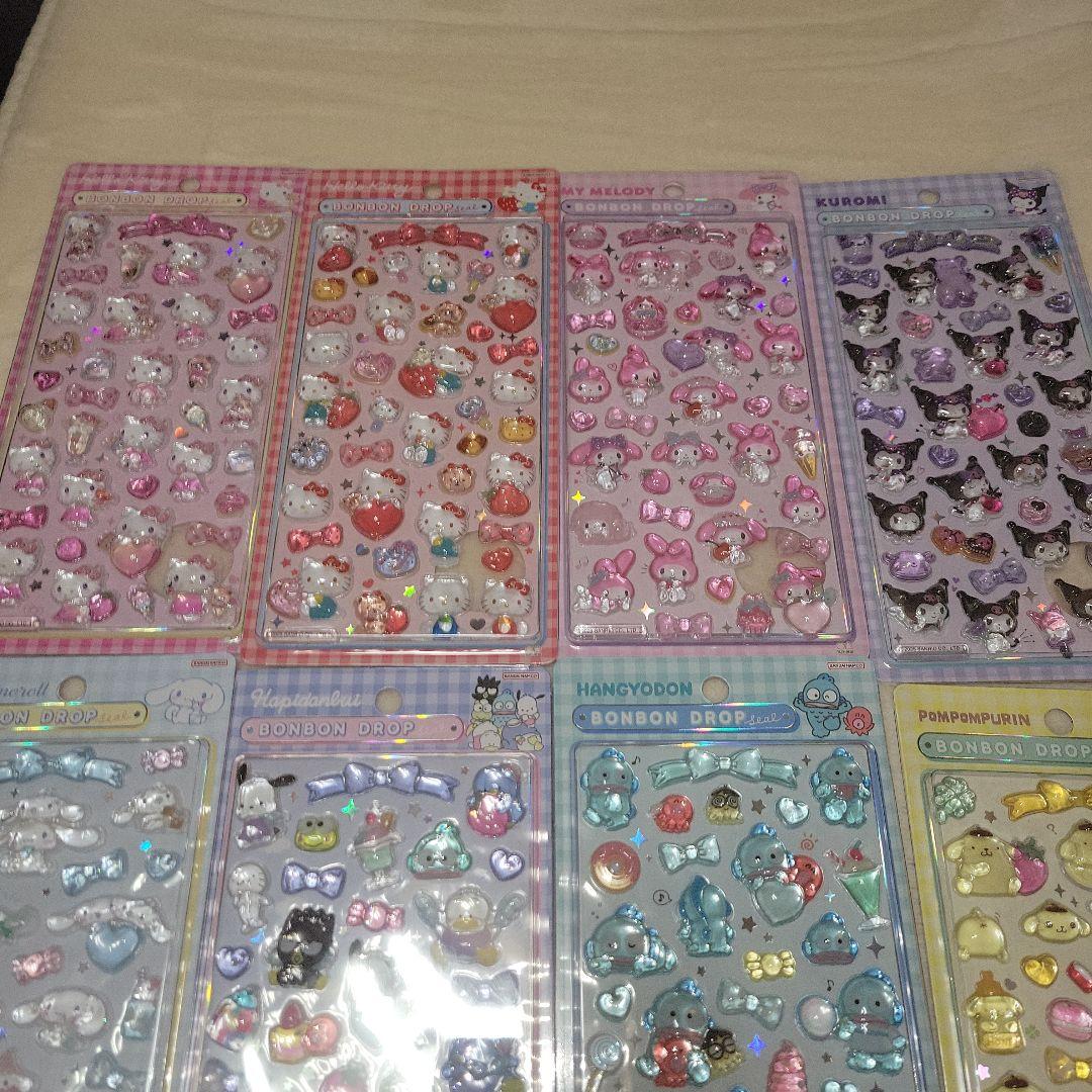 サンリオ　ボンボンドロップシール 第２弾　8枚セット　正規品