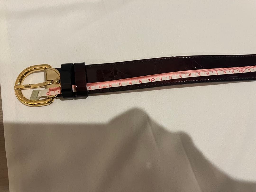 Louis Vuitton ベルト　ヴェルニ　アマラント