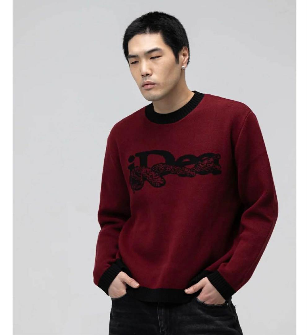 トップス ideaswam OUROBOROS KNIT SWEATER (Red)