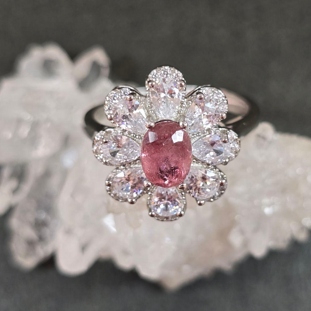 ピンクトルマリン　リング　ピンクトルマリン　指輪