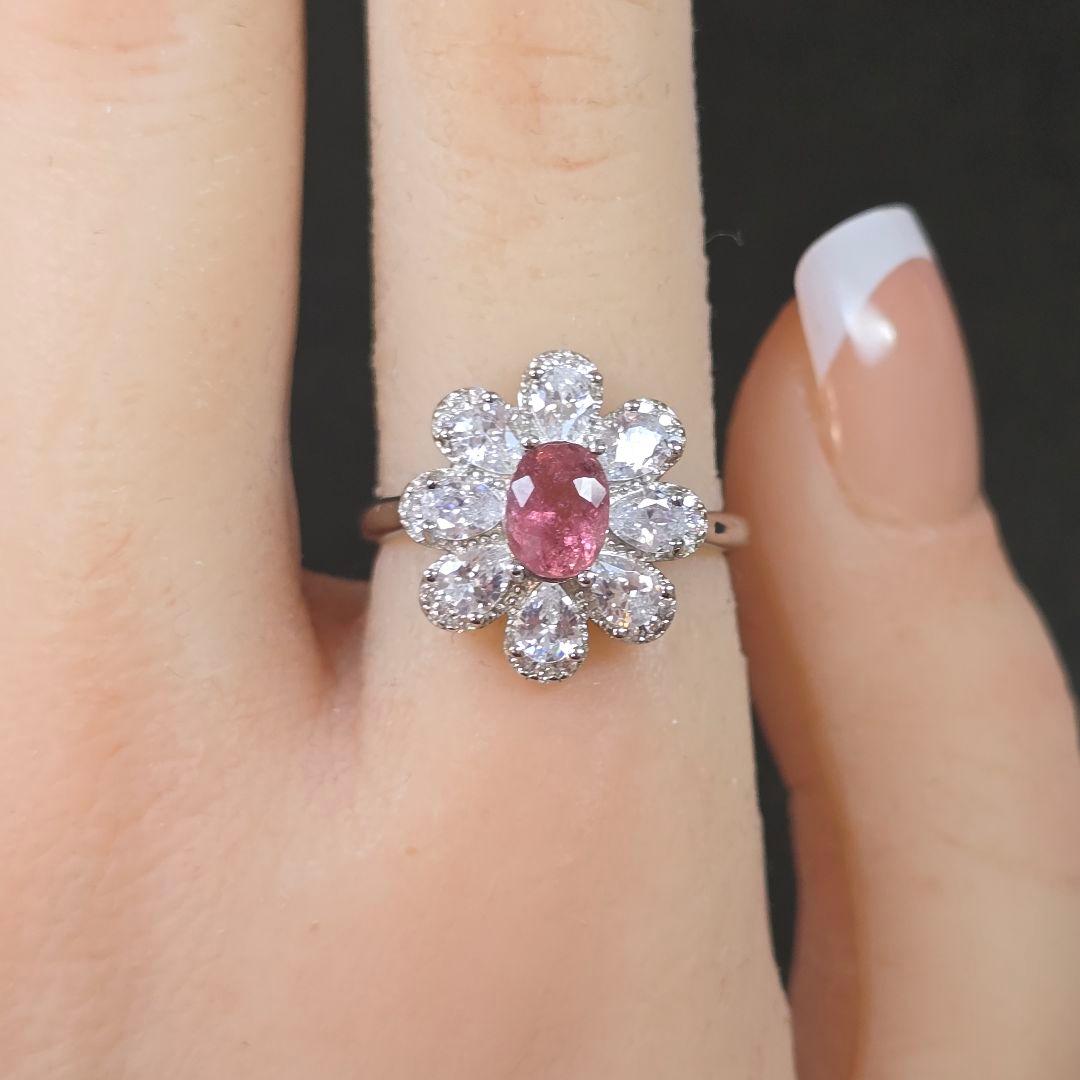 ピンクトルマリン　リング　ピンクトルマリン　指輪