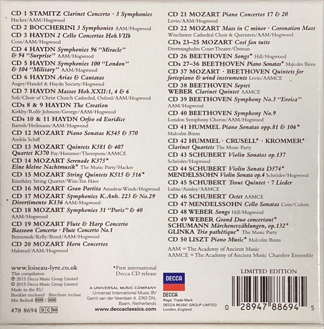 オワゾリール・フロリレジウム・シリーズ（５０ＣＤ）古典派&初期ロマン派作品集