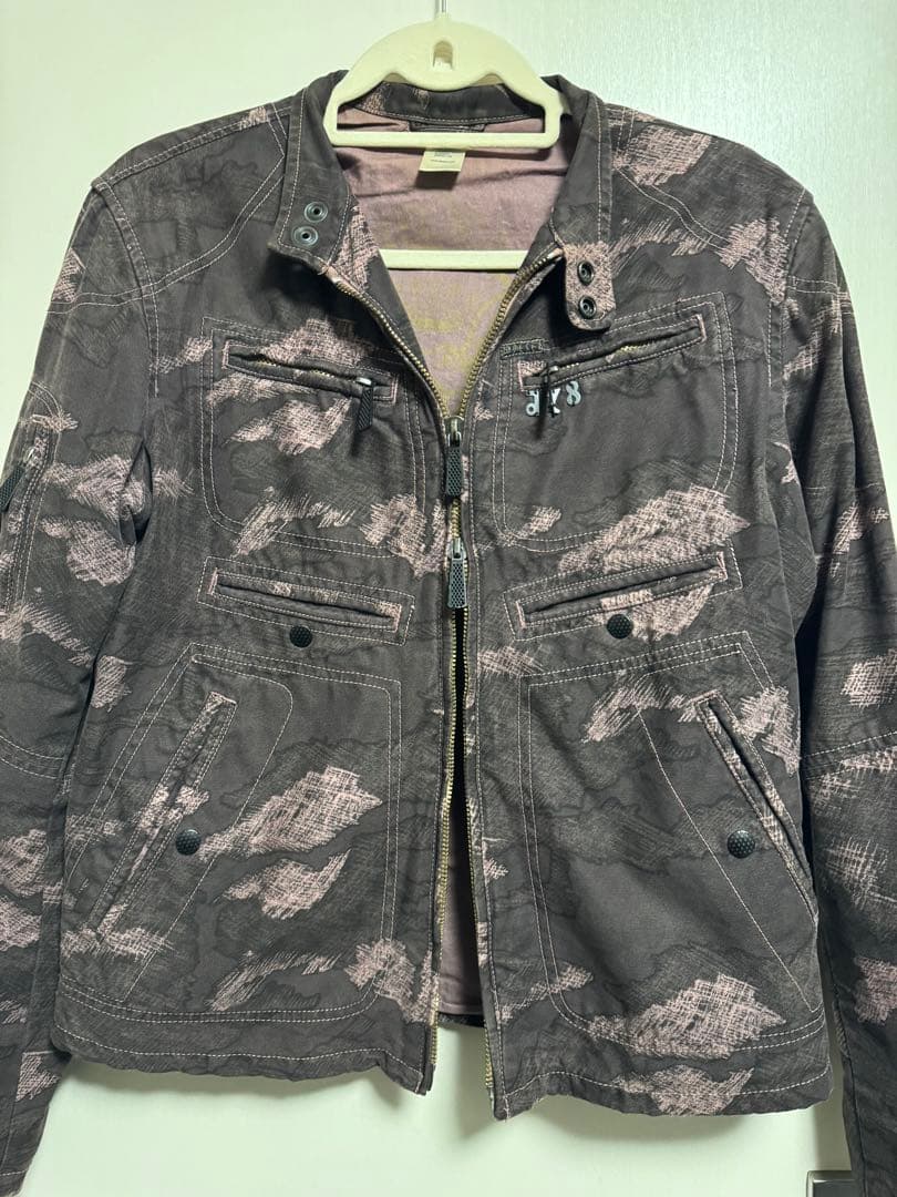 DIESEL ライダースジャケット 迷彩 archive 00s