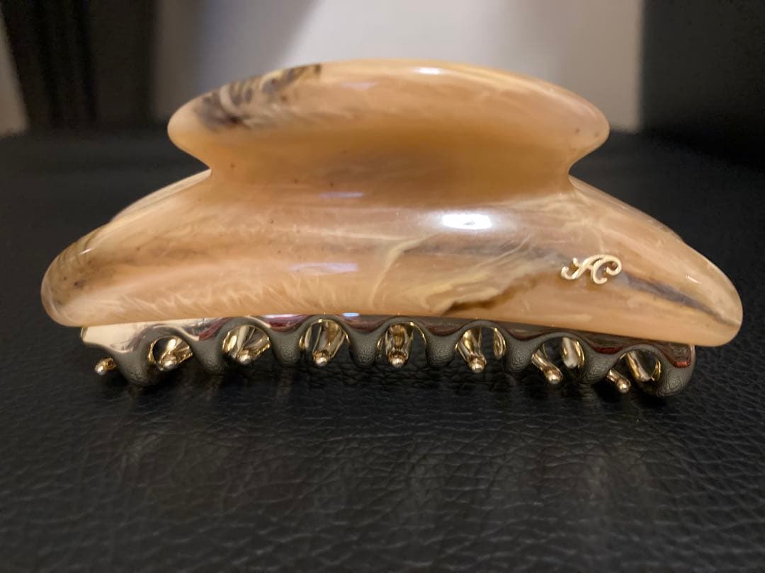 【未使用】acca ヘアクリップ ピンクベージュ