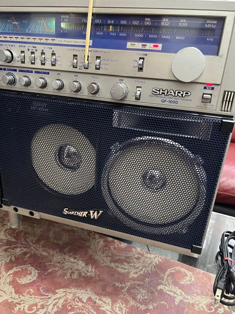 内蔵BT付きシャープ SHARP GF-1000 W大型ラジカセ動作品希少