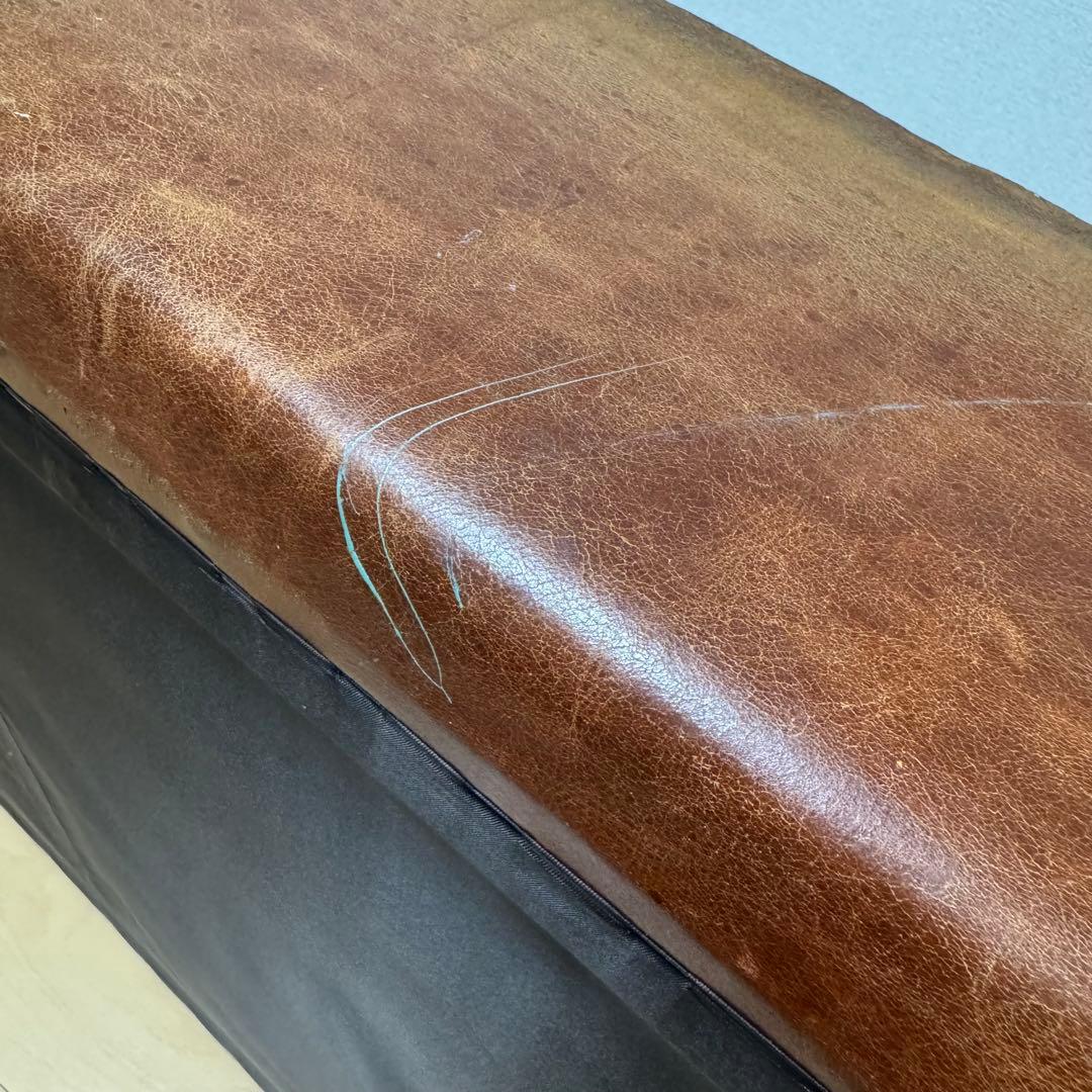 【送料込み】2Pソファ 本革製 ブラウン【本革】