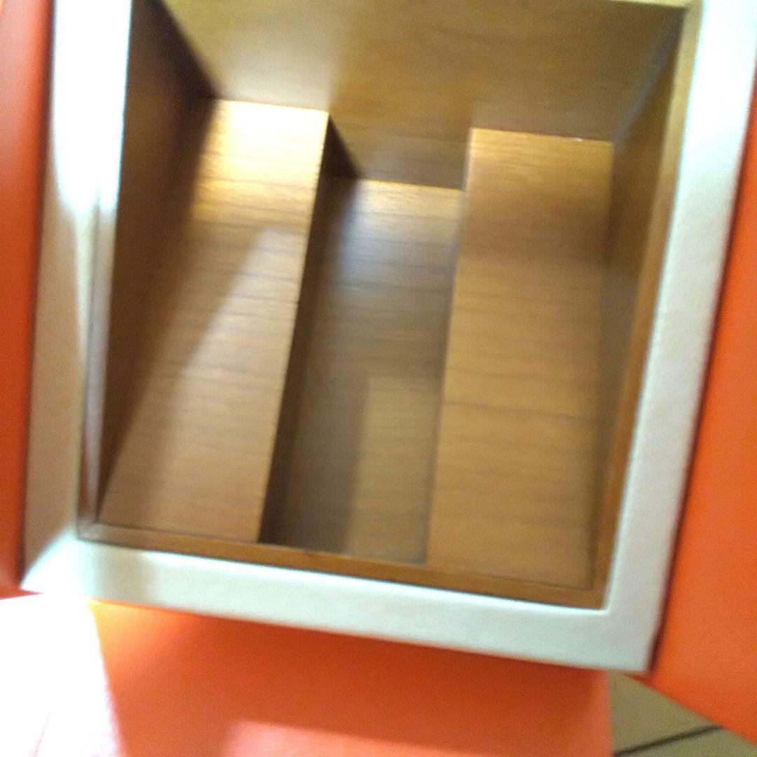 エルメス オレンジ 木製ボックスとコマ、ネジ