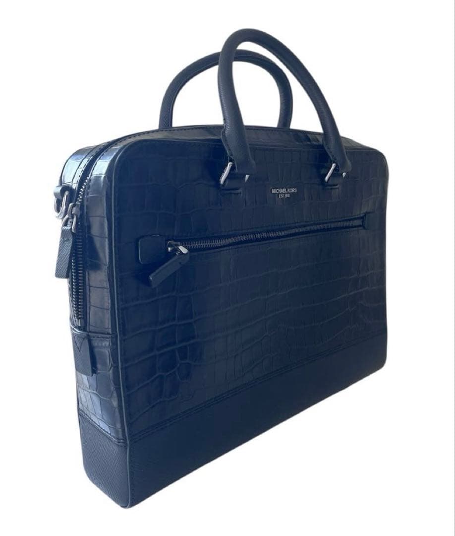 は*む様 MICHAEL KORS（マイケルコース） クロコ型押し ビジネスバッ