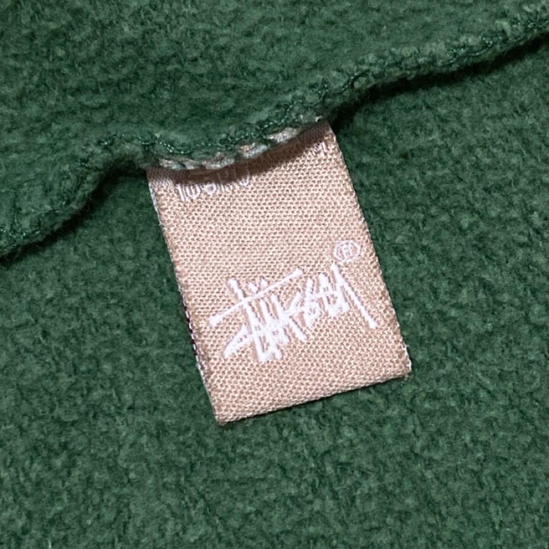 STUSSY ステューシー パーカー デカロゴ グリーン M 0477