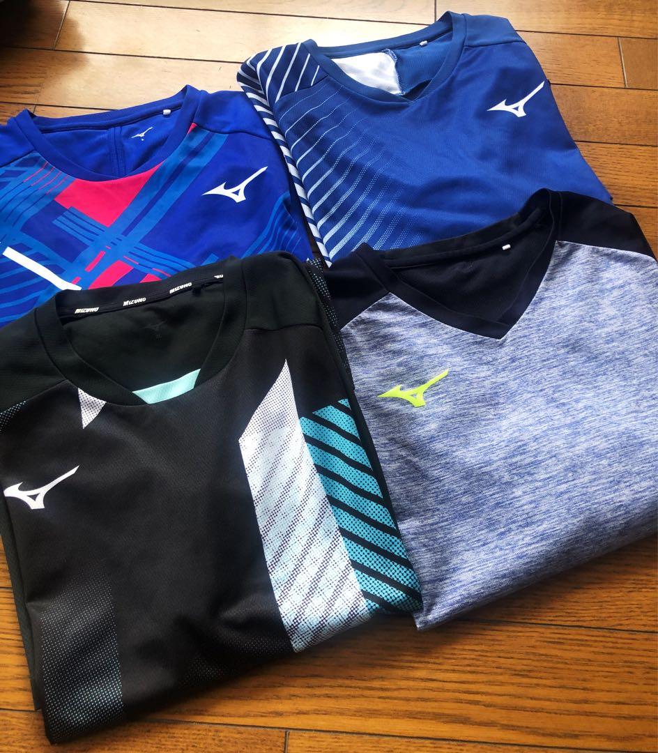 MIZUNO ミズノソフトテニスゲームシャツ ユニフォーム4枚セット