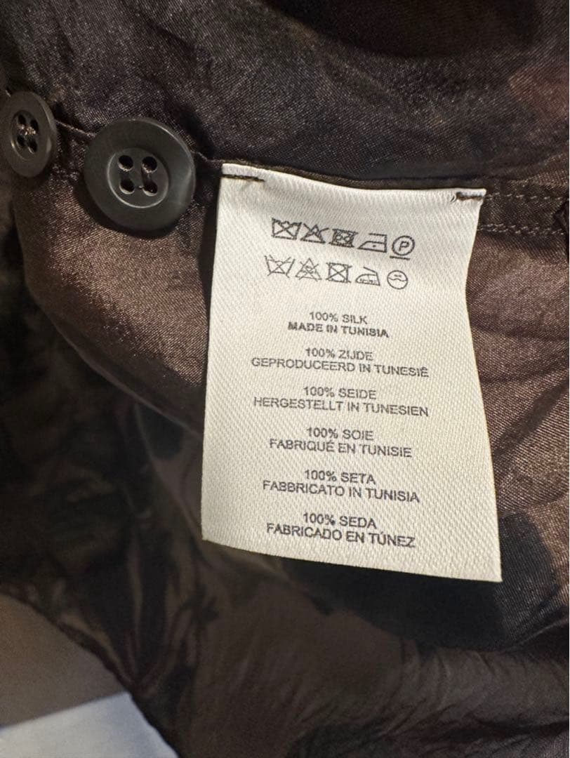 DRIES VAN NOTEN ボタニカルシルクシャツ