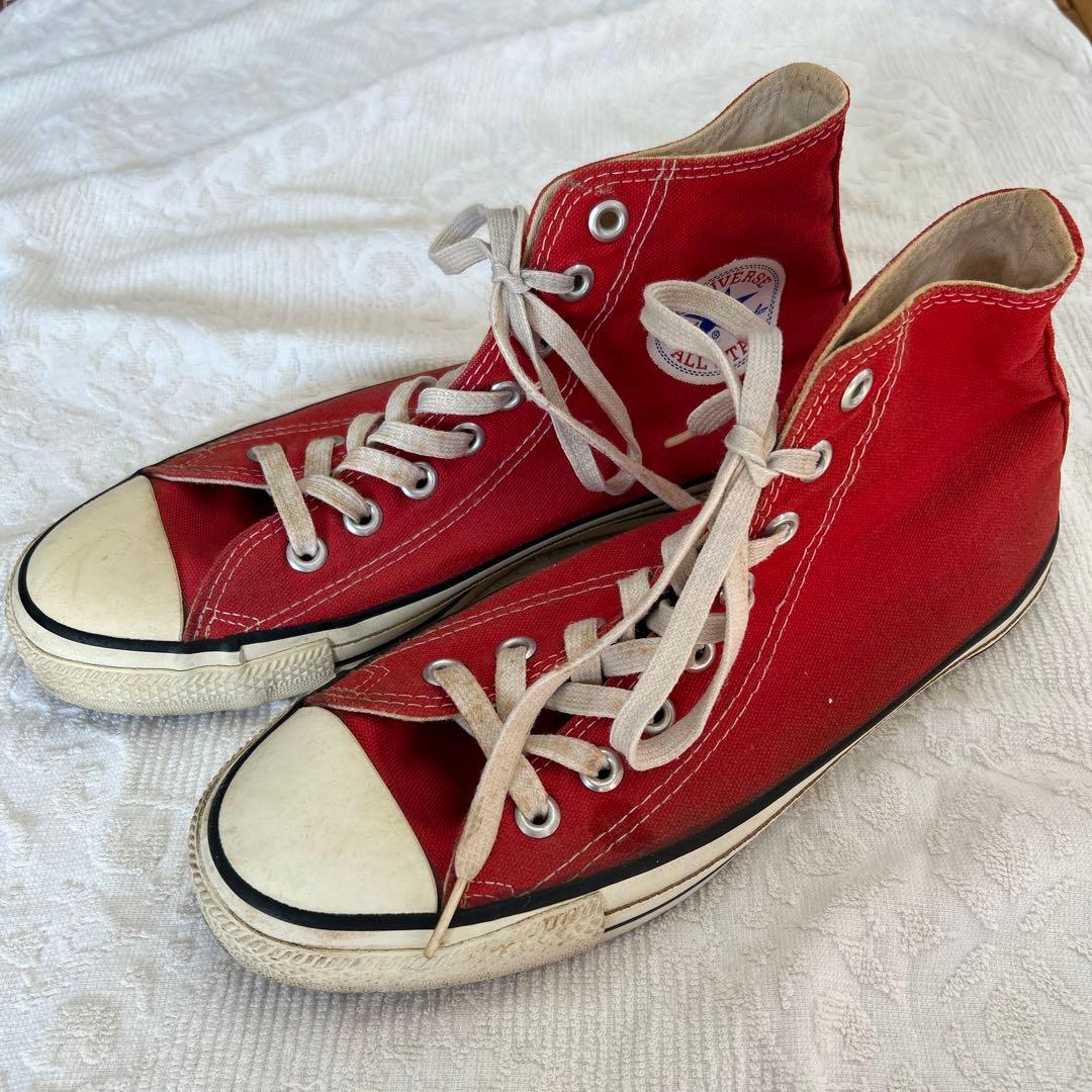 コンバース　USA製 アメリカ製　8 26.5 レッド　赤