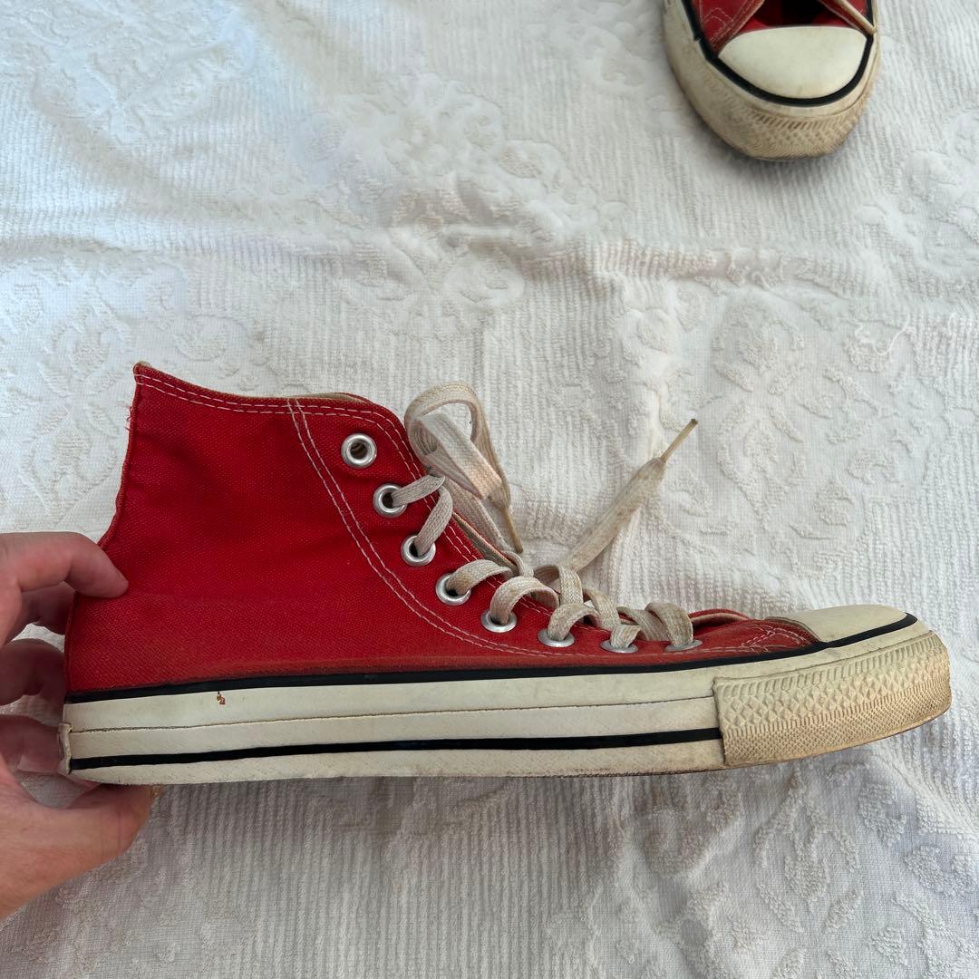 コンバース　USA製 アメリカ製　8 26.5 レッド　赤