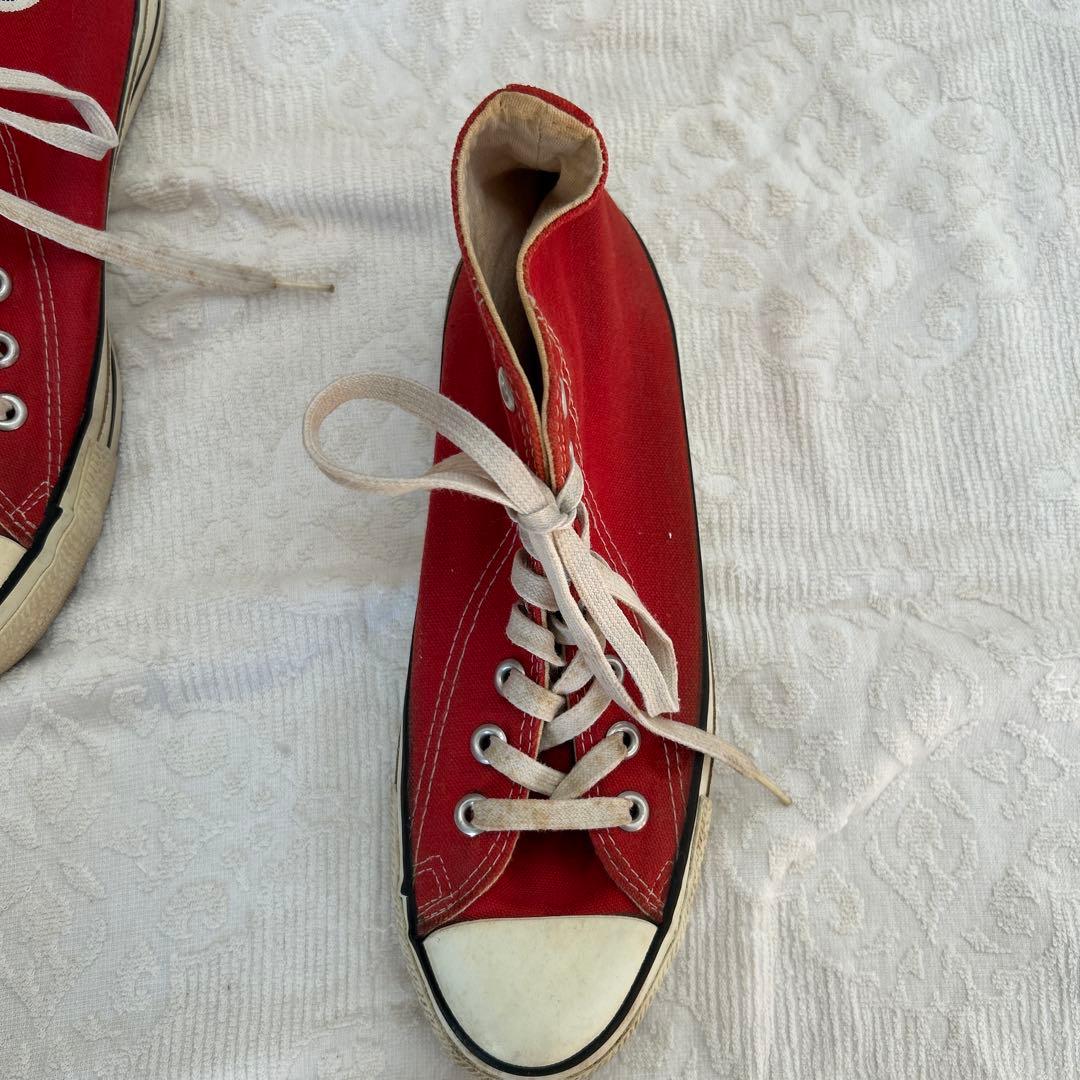 コンバース　USA製 アメリカ製　8 26.5 レッド　赤