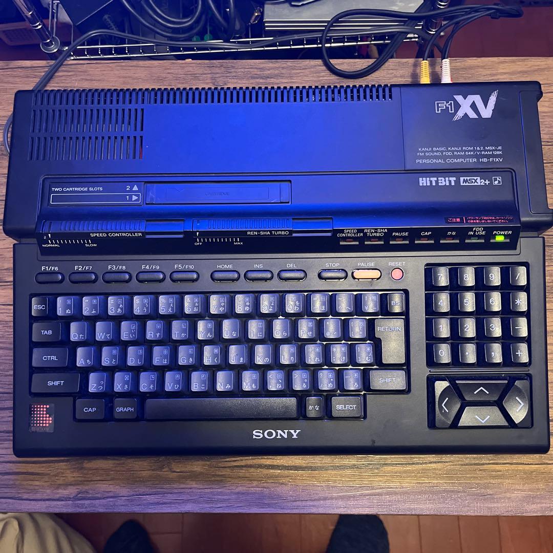 MSX2+本体 中古 SONY F1XV 箱説無し FDD:NG 難あり