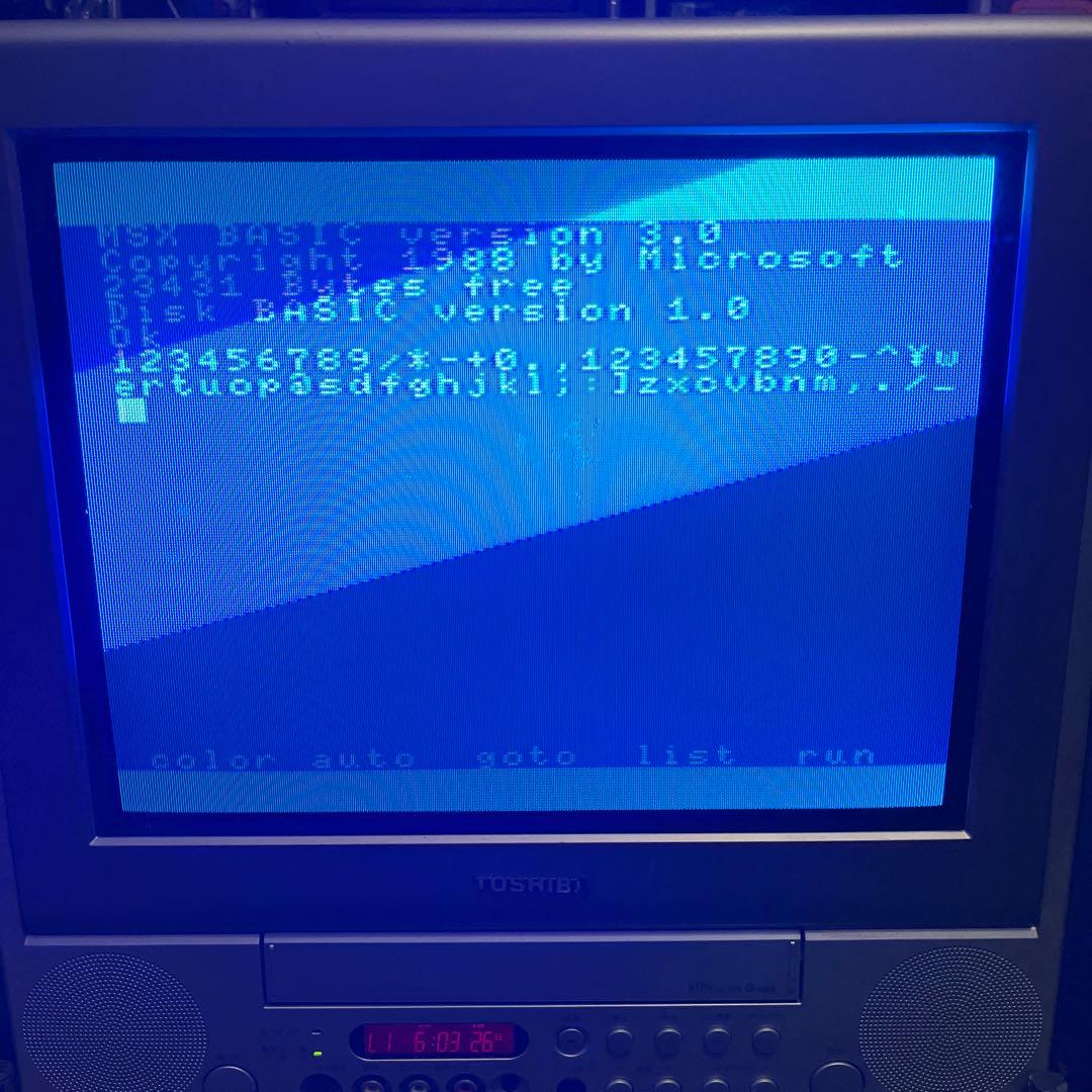 MSX2+本体 中古 SONY F1XV 箱説無し FDD:NG 難あり