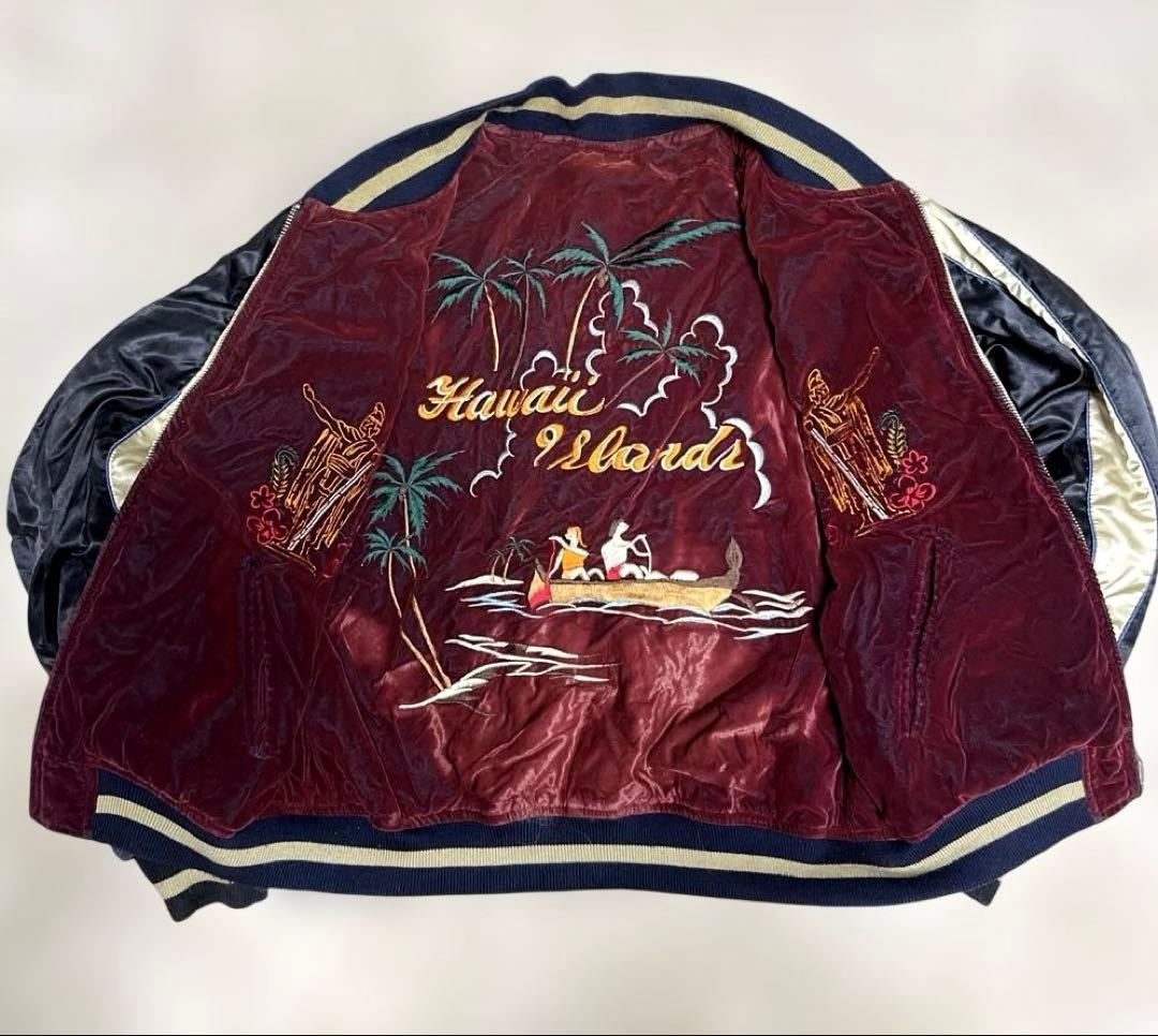 90s ヴィンテージ スカジャン アーバンヒルズ ハワイ 別珍