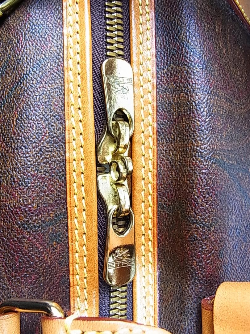 正規品美品ETRO エトロ ボストンバッグ50cm ショルダーストラップキー付