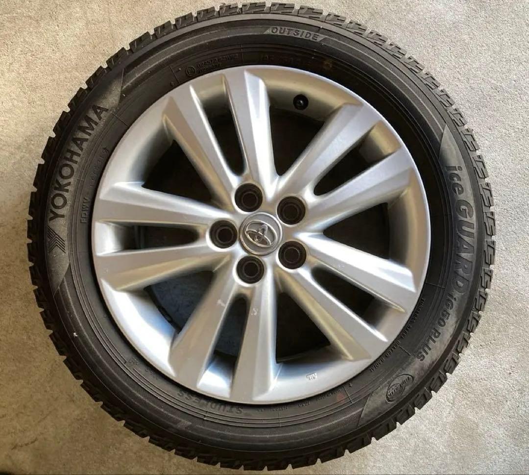 トヨタウィッシュ純正ホイール　ヨコハマスタッドレスタイヤ ４本セット