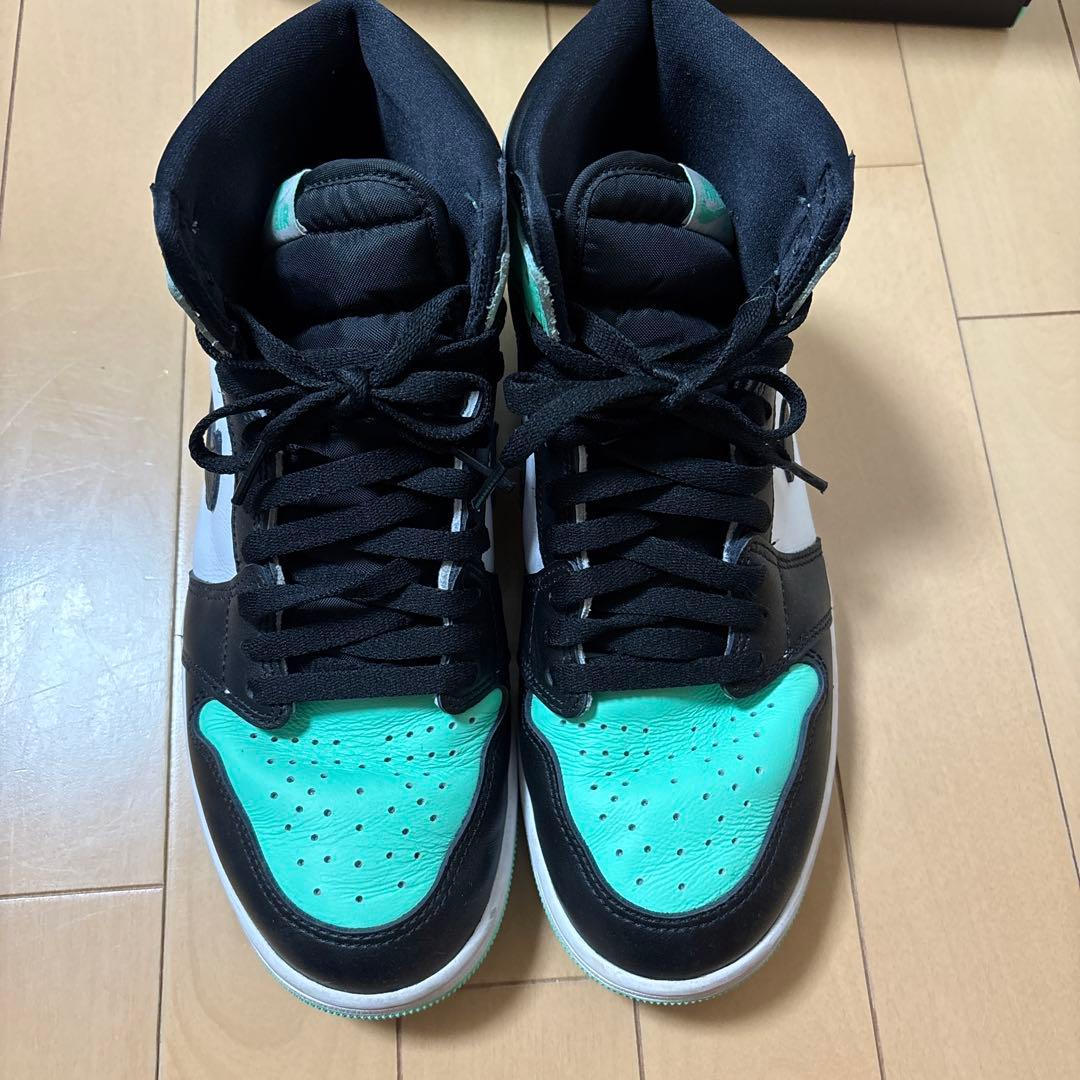 Nike ハイカットスニーカー ブラック/ミント　シューレース付き