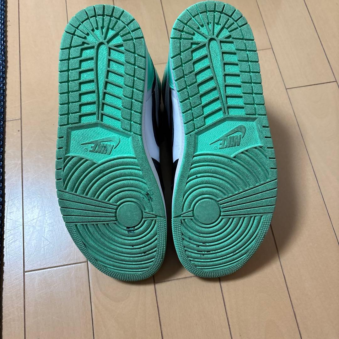 Nike ハイカットスニーカー ブラック/ミント　シューレース付き